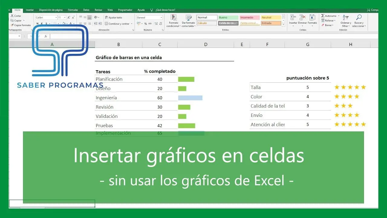 Gráfico dentro de una celda  de Excel