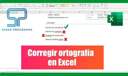 Corregir textos en Excel | Corrección ortográfica