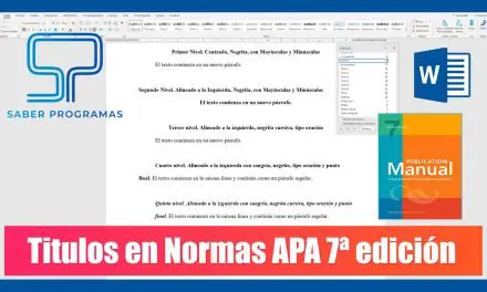 Títulos APA 7 edición | Niveles de encabezado APA séptima edición