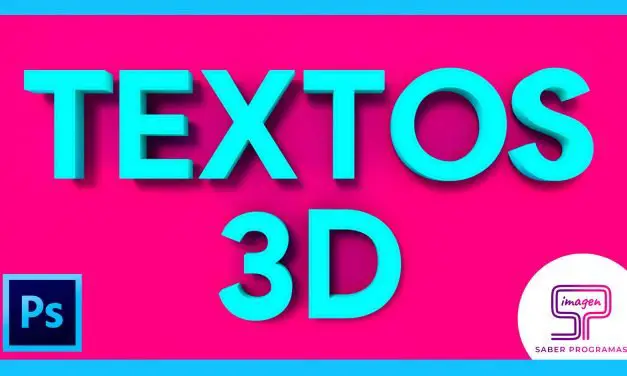 Cómo crear TEXTO 3D en Photoshop